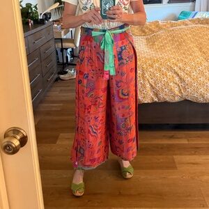 Silk reversible Wrap Pants NWT